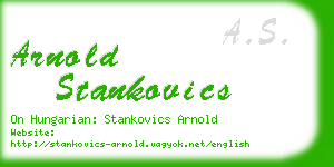 arnold stankovics business card